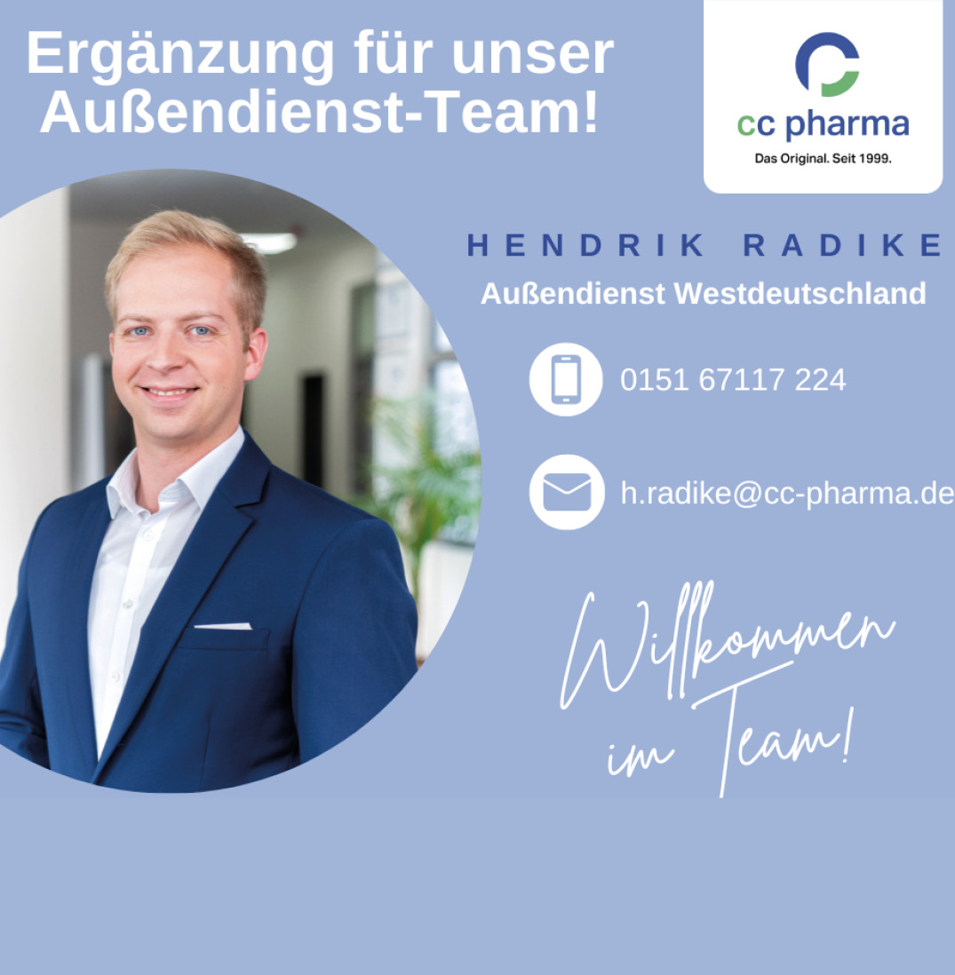 Hendrik Radike ergänzt unser Außendienst-Team!